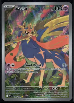 Zacian 100/094 Phantasmal Flames Illustration Rare Pokemon - Image 1