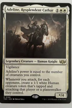 Adeline, Resplendent Cathar - MTG Magic Rare Tarkir Dragonstorm Commander NM - Image 1