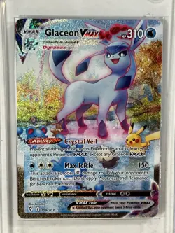 Pokemon Glaceon VMAX 209/203 Secret Rare Full Alt Art Holo HTF - Image 2