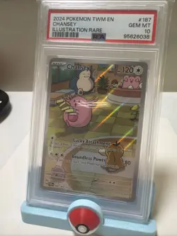 2024 POKEMON TWILIGHT MASQUERADE #187 CHANSEY PSA 10 - Image 3