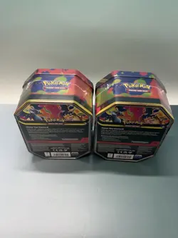 Mega Charizard X & Y Ex Tins Set of 2 Factory Sealed Pokemon TCG - Image 4