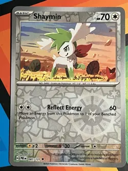 Shaymin - Prismatic Evolutions - 087/131 - Pokemon TCG - Reverse Holo - Image 1