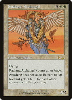 Radiant, Archangel X (1) Urza's Legacy MTG EX/NM - R20 - 4RCards - Image 1