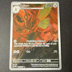 Pokemon Scizor 205/197 Illustration Rare Holo SV03 Obsidian Flames English 2023 - Image 1