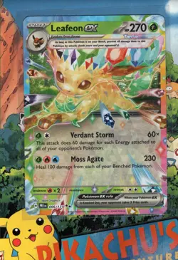 Pokemon TCG Leafeon ex 006/131 Prismatic Evolution Double Rare NM/M - Image 1