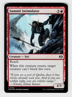 MTG, Tarkir: Dragonstorm, Summit Intimidator, foil, No.125, C Creature - Yeti - Image 1