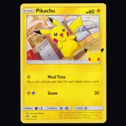 Pikachu 025/025 McDonald's 25th Anniversary (Non Holo) Promo Pokemon TCG NM - Image 1