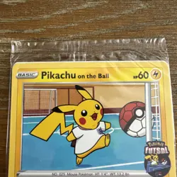 Pikachu on the Ball 001/005 Pokemon Card Sealed Promo Futsal - Image 2