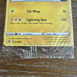 Pikachu on the Ball 001/005 Pokemon Card Sealed Promo Futsal - Image 3