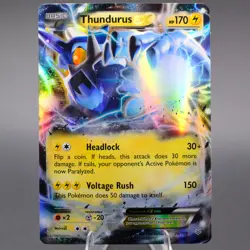 Thundurus EX 26/108 Ultra Rare XY - Roaring Skies Pokemon TCG LP - Image 1