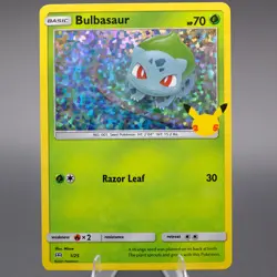 Bulbasaur - 1/25 001/025 Promo McDonald's 25th Anniversary Promos Pokemon TCG MP - Image 1