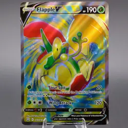 Flapple V (Full Art) 143/163 Ultra Rare SWSH05: Battle Styles Pokemon TCG LP - Image 1