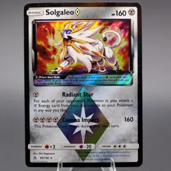 Solgaleo Prism Star 89/156 Prism Rare SM - Ultra Prism Pokemon TCG MP - Image 1