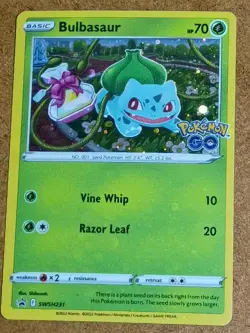 Bulbasaur SWSH231 Holo Promo Sword & Shield Promo Pokemon Lightly Played - Image 1