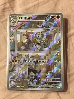 Pokemon TCG Machoke Scarlet & Violet 151 Illustration Rare 177/165 NM Condition - Image 1