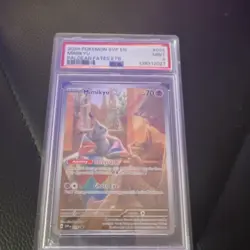 Pokemon Mimikyu Promo Card 2024 Paldean Fates ETB #075 PSA 9 English Basic Ghost - Image 1