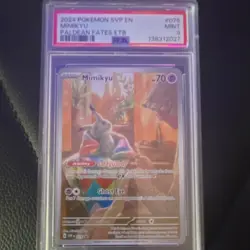 Pokemon Mimikyu Promo Card 2024 Paldean Fates ETB #075 PSA 9 English Basic Ghost - Image 2