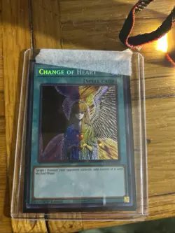 YuGiOh Change of Heart Secret Rare 1st Edition RA01-EN050 - Image 1