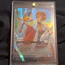 Disney Lorcana Arthur - King Victorious Enchanted Holo 221/204 English - Image 1