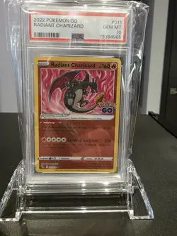 2022 Pokemon TCG Radiant Charizard Pokemon GO 011/078 Holo Rare PSA GEM MINT 10 - Image 5