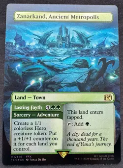 Zanarkand, Ancient Metropolis (Borderless) Foil R 0313 MTG Final Fantasy - Image 1