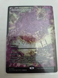 mtg, Bloodline Bidding (Showcase) Lorwyn Eclipsed Foil NM - Image 1