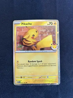 Pikachu Pokemon Day 2026 051/162 30th Anniversary Promo Pokemon TCG - Image 1