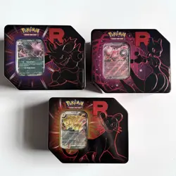 Pokemon TCG: Team Rocket Tin Sealed- Full Art Set (15 Packs) - Image 1
