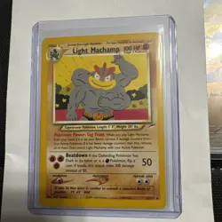 Pokemon Tcg Light Machamp #25 Pokemon Neo Destiny LP - Image 1