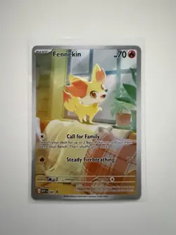 Pokemon Fennekin MEP 080 - Black Star Promo Sealed ME04: Chaos Rising ETB Promo - Image 1