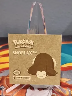 1999 Pokemon Artbox Series 1 Gold Sticker Snorlax #G04 - Image 2