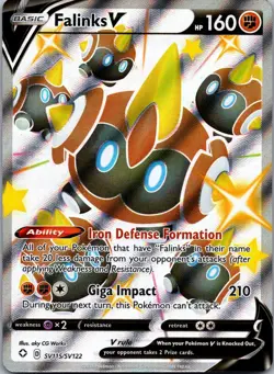 Falinks V SV115/SV122 Holo V Rare Shining Fates Shiny Vault Pokemon Holo NM/M - Image 1