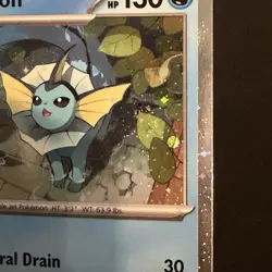 *DOUBLE SWIRL* Vaporeon Cosmos Holo 168 Scarlet & Violet Promo EN NM Pokemon - Image 2