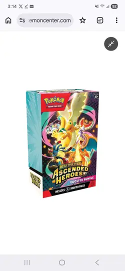 Pokemon TCG: Mega Evolution Ascended Heroes Booster Bundle: IN HAND - Image 1