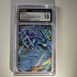 Pokemon 2023 Suicune ex 010/034 TCG Classic CLB Holo CGC 10 GEM MINT - Image 1