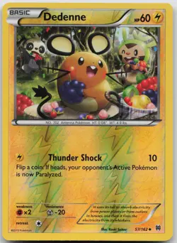 Dedenne 57/162 BREAKthrough Pokemon Reverse Holo LP - Image 1