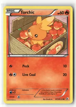 TORCHIC RC5/RC25 HOLO C LEGENDARY TREASURES: RADIANT COLLECTION POKEMON NM/M - Image 1