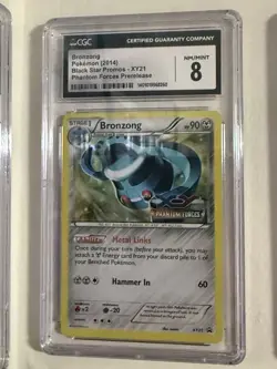 2014 Pokemon XY XY21 Bronzong-Holo Phantom Forces Prerelease CGC 8.5 - Image 1