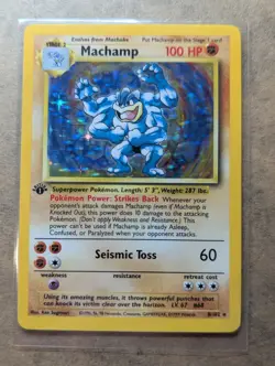 Pokemon TCG Machamp Base Set 8/102 Holo Unlimited Holo Rare - Image 4
