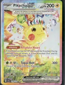 Pokemon TCG Pikachu 238/191 SIR Surging Sparks Special Illustration Rare Mint - Image 1