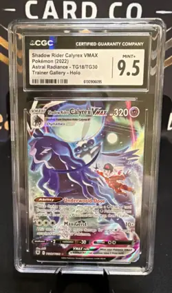 Pokemon Shadow Rider Calyrex VMAX CGC 9.5 Astral Radiance TG18/30 Holo - Image 1