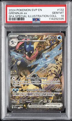 2024 POKEMON SVP EN-SV BLACK STAR PROMO #132 GRENINJA EX PSA 10 - Image 1