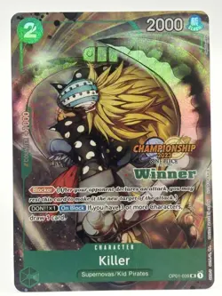 killer OP01-039 EN ONE PIECE TCG 2023 Championship WINNER-NM - Image 1