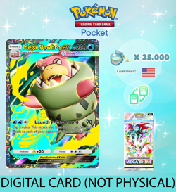 Pokemon TCG Pocket - Mega Slowbro ex Full Art Card (English) - Image 1