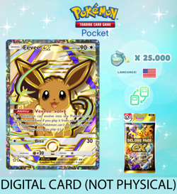 Pokemon TCG Pocket - Eevee ex Full Art Card - Deluxe Pack ex (English) - Image 1