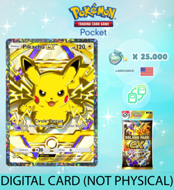 Pokemon TCG Pocket - Pikachu ex Full Art Card - Deluxe Pack ex (English) - Image 1