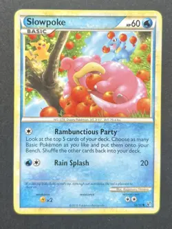 Pokemon TCG Slowpoke H&S Undaunted 66/90 Regular Common Non-Holo Card LP - Image 1