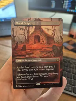 Blood Crypt (Borderless) MTG [Lorwyn Eclipsed] Near Mint - Image 1