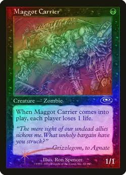 MTG Planeshift --- MAGGOT CARRIER --- FOIL! Common! NM! Magic the Gathering! - Image 1
