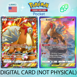 Pokemon TCG Pocket - Entei ex Full Art / Rainbow (English) - Image 1